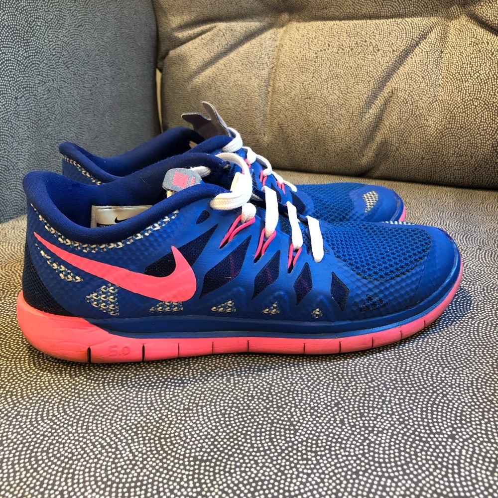 Royal blue and pink Nike’s